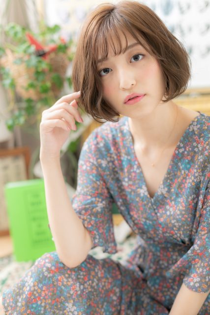 ゆるふわAラインで大人かわいい小顔ボブ