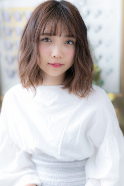 大人ハイライトカラーくせ毛風小顔プリカール