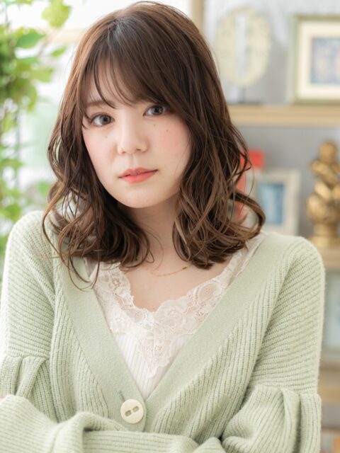 韓国風伸ばしかけ抜け感ミディアム20代30代