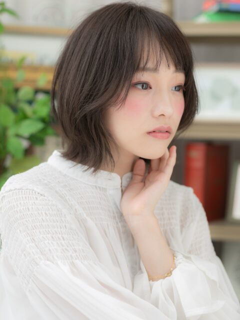 大人可愛い小顔くびれボブ20代30代