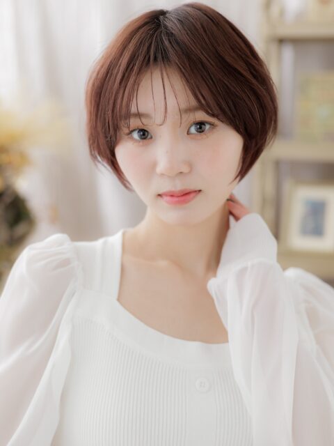 大人可愛い透明感マッシュショート20代30代