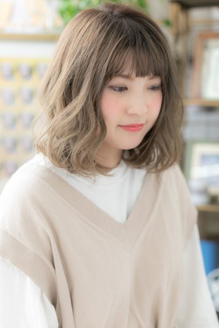 外国人風カラー×ランダムウェーブ