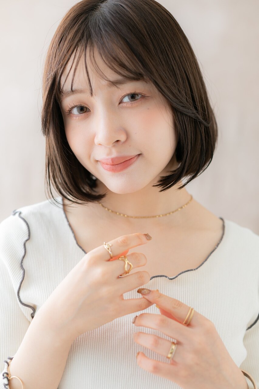 大人美人ヘルシースタイル前下がりボブ20代30代40代