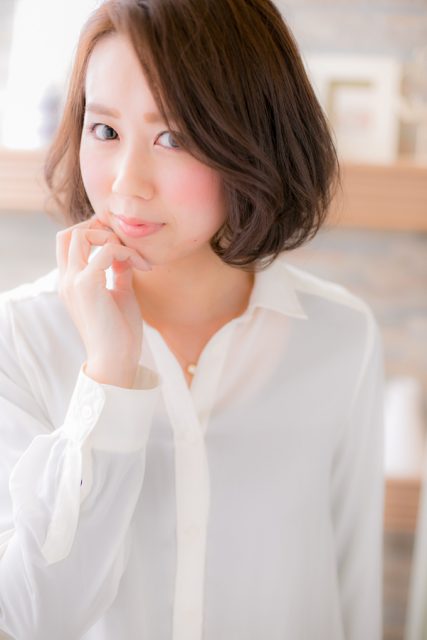 大人、ナチュラルボブ