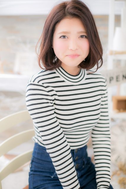 ふんわり大人ボブ