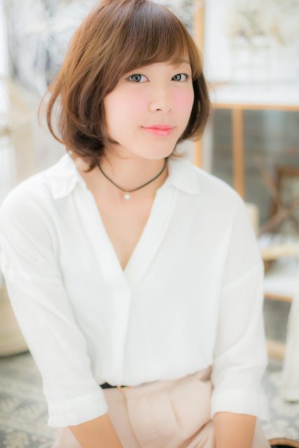 ふんわりナチュラルボブ