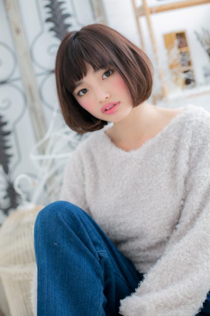 クールでキュートなマッシュボブ