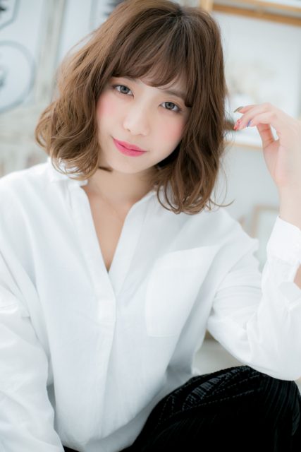 ランダムカールで魅せる♪くせ毛風抜け感style