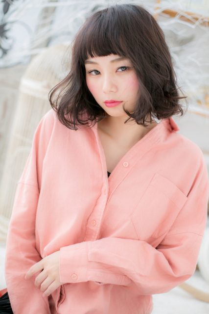 くせ毛風カール♪Aラインラブボブ