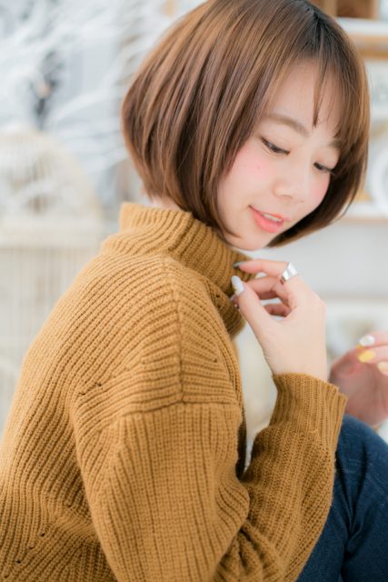 好感度大！王道★小顔☆前下がりボブ