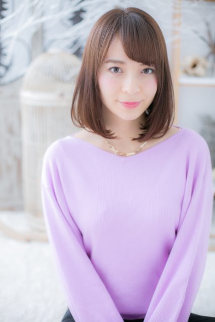 清楚な♪前下がり小顔ストレート