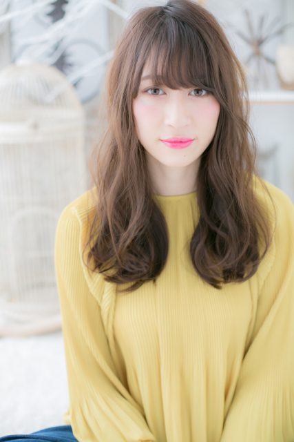 外国人風☆こなれ女子アシンメトリーロング