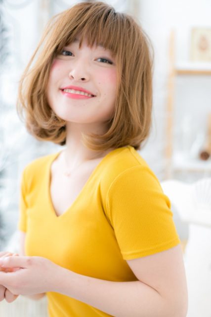 外国人風カラー★前下がりガーリーボブ