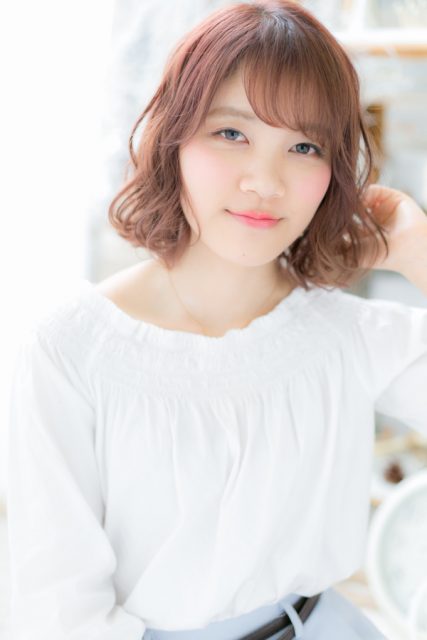 ゆるふわ☆小顔前下がりボブ