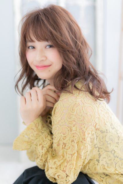 外国人風無造作エアリー感*ガーリーふわミディ