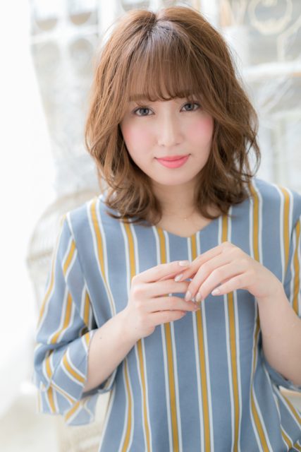 やわらか質感＆外国人風カラー☆ラブふわミディ