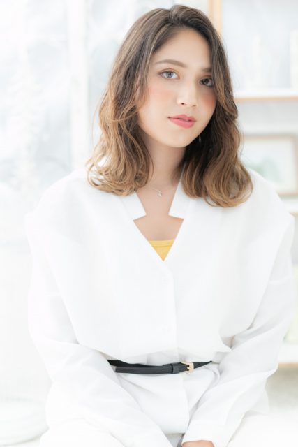 外国人風ハイライト…濡れ髪透け感ボブディ