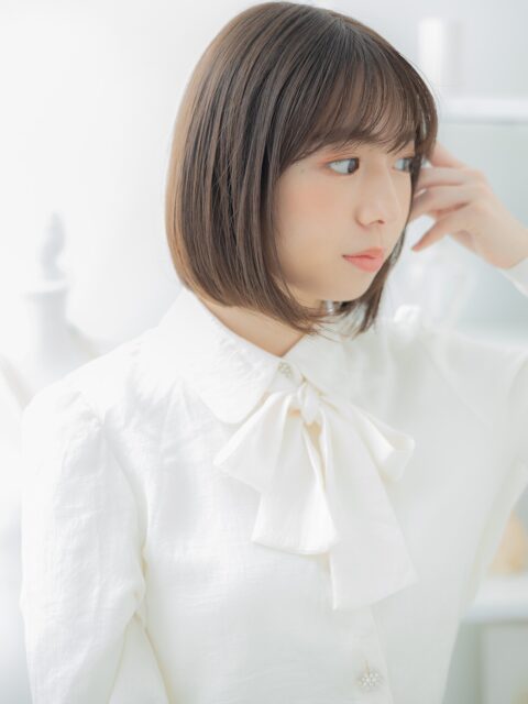 大人可愛いワンカール小顔ボブ20代30代