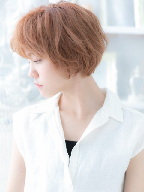 大人可愛い小顔マッシュショート20代30代
