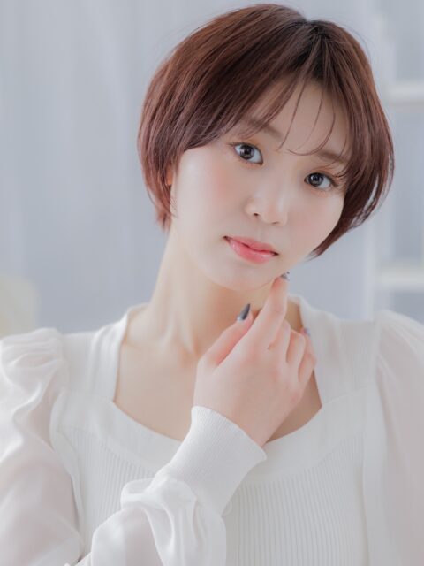 大人可愛い小顔マッシュショート20代30代