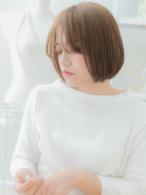 大人可愛いモードドライカットボブ20代30代