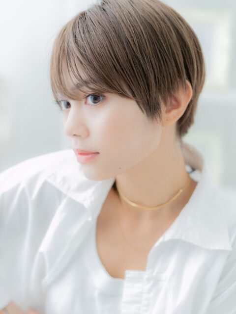 大人可愛いメンズライク丸みショート20代30代