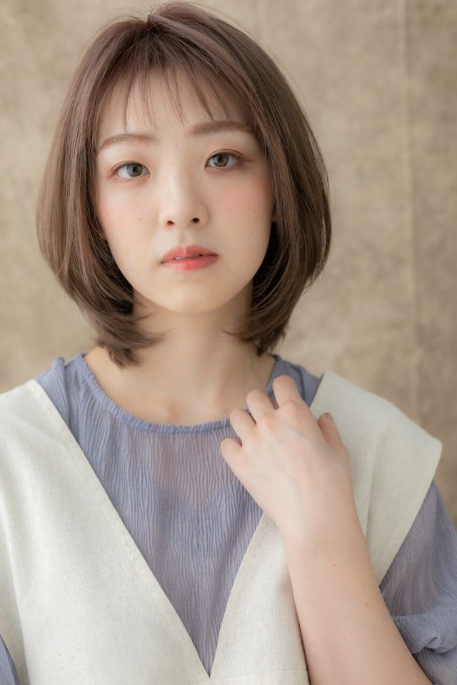 20代30代40代☆透け感シースルーバングくびれボブレイヤー