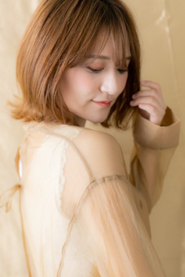 10代20代30代★外国人風大人ハイライト小顔ボブウルフ