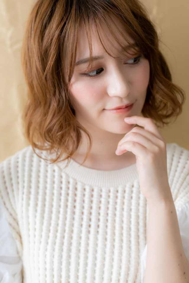 10代20代30代◇大人可愛いキャラメルベージュＡラインボブ