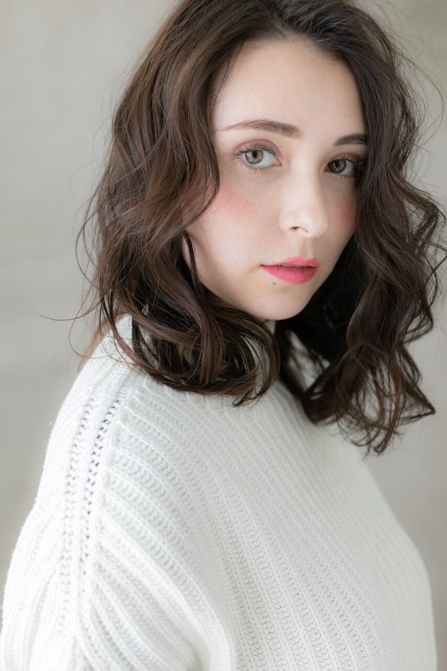 20代30代40代◇抜け感バレイヤージュくせ毛風小顔ウェーブ