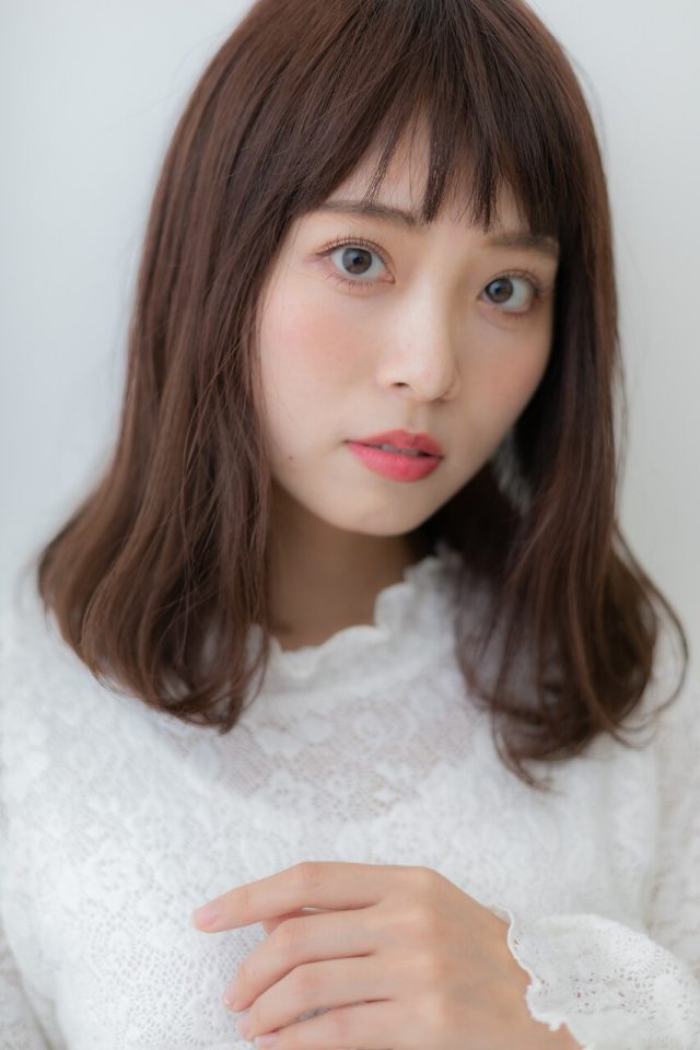 20代30代40代◇大人可愛い韓国風毛先パーマ小顔セミディ