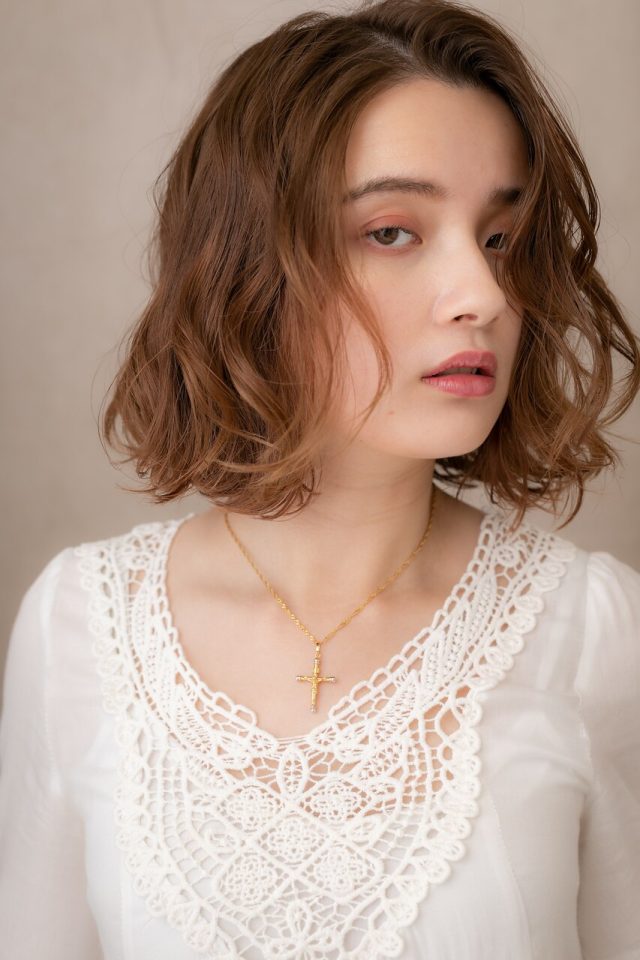 10代20代30代ミストバングフレンチカーリー外ハネボブ