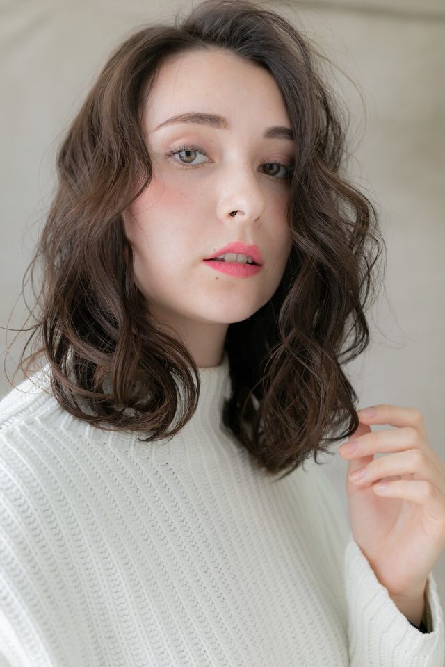 20代30代40代アップバングレトロセミウェットウェーブ