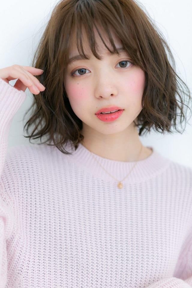 10代20代30代シースルー前髪無造作セミウェットウェーブ