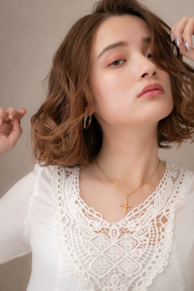 10代20代30代◇外国人風ウェーブパーマ小顔グラマラスボブ