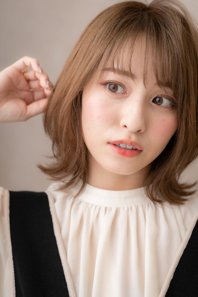 20代30代40代♪毛先パーマが大人かわいい☆小顔ネオウルフ