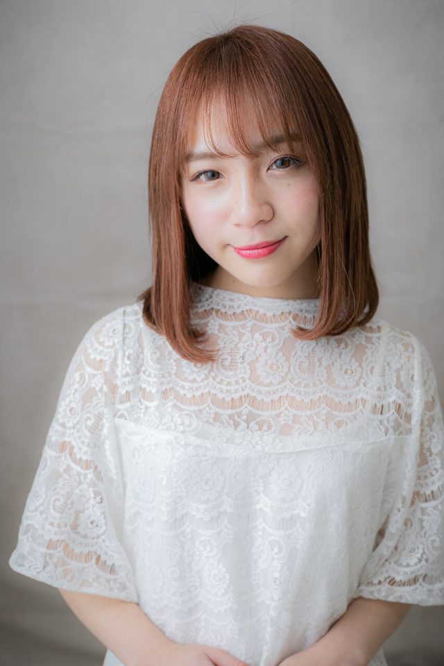 10代20代30代明るめカラー大人可愛い前下がりワンカール