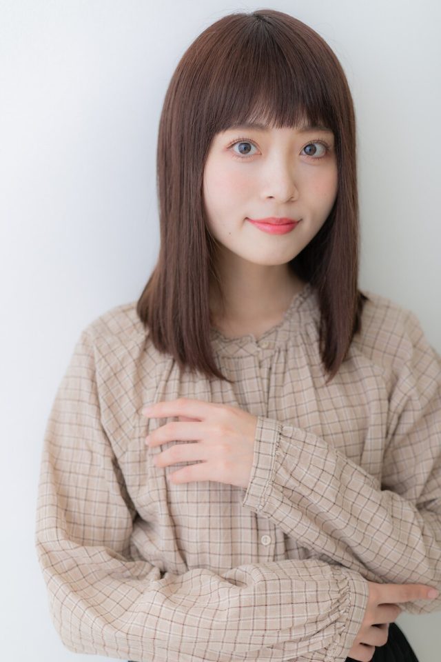 20代30代40代◎大人かわいい厚めバング前下がりセミディ