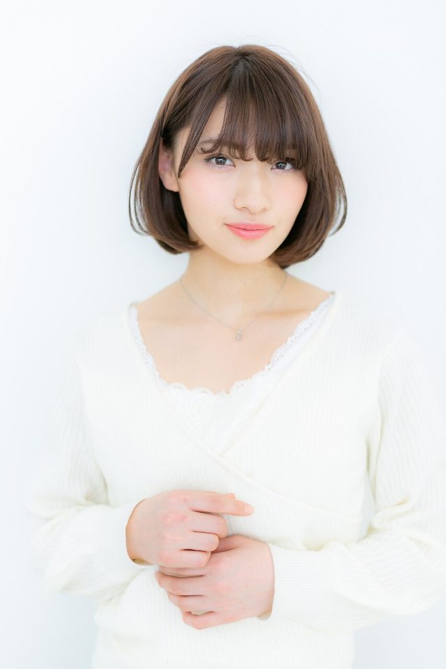 10代20代30代輪郭カバー小顔見せ黒髪ワンカール大人ボブ