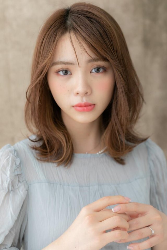 20代30代40代大人可愛いフェザーバングナチュラルモード