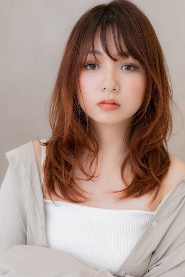 20代30代40代ブリーチオンカラー外国人風レイヤーロング