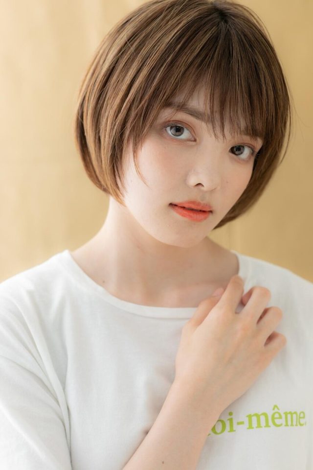 10代20代30代フレンチガーリー前下がりマッシュショート