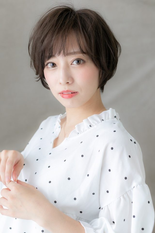 30代40代50代オリーブグレージュ小顔マッシュヘア