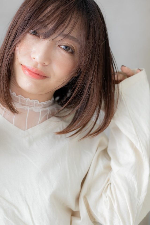 20代30代40代インナーハイライト小顔ボブレイヤー