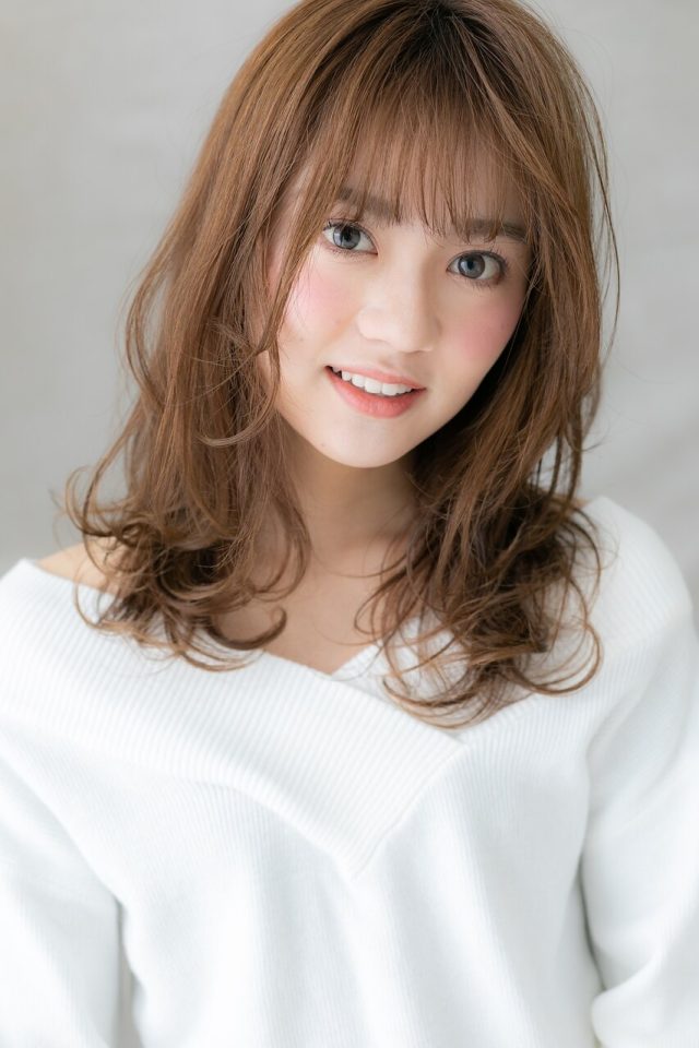 20代30代40代シースルーバングフレンチガーリー