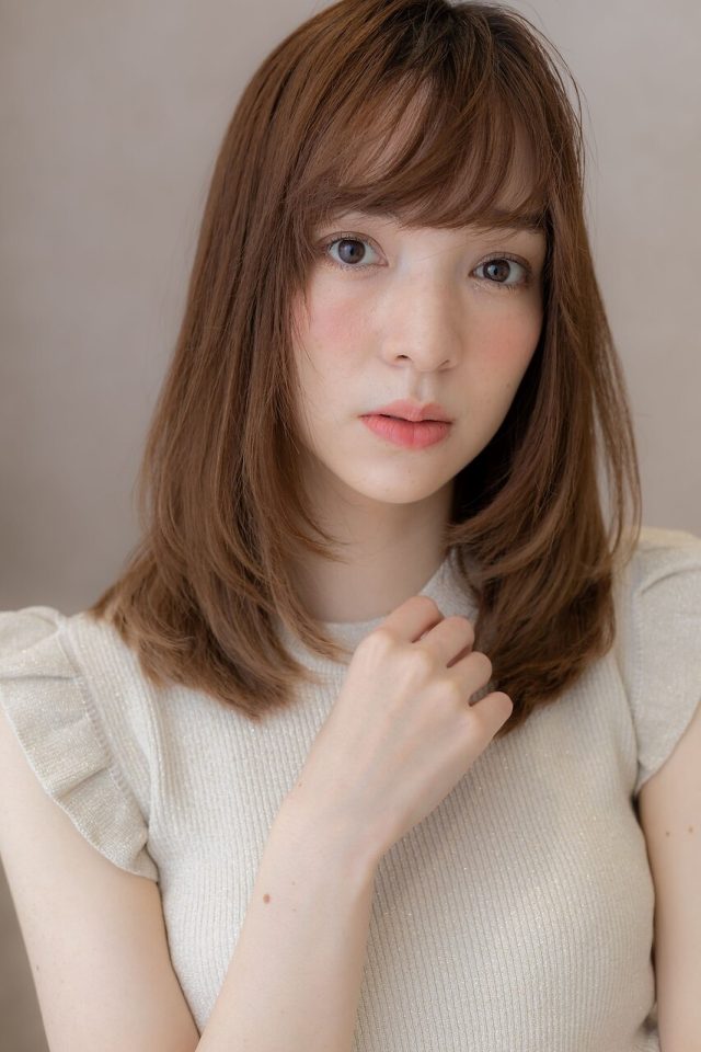 20代30代40代ピンクグレージュアンニュイストカール