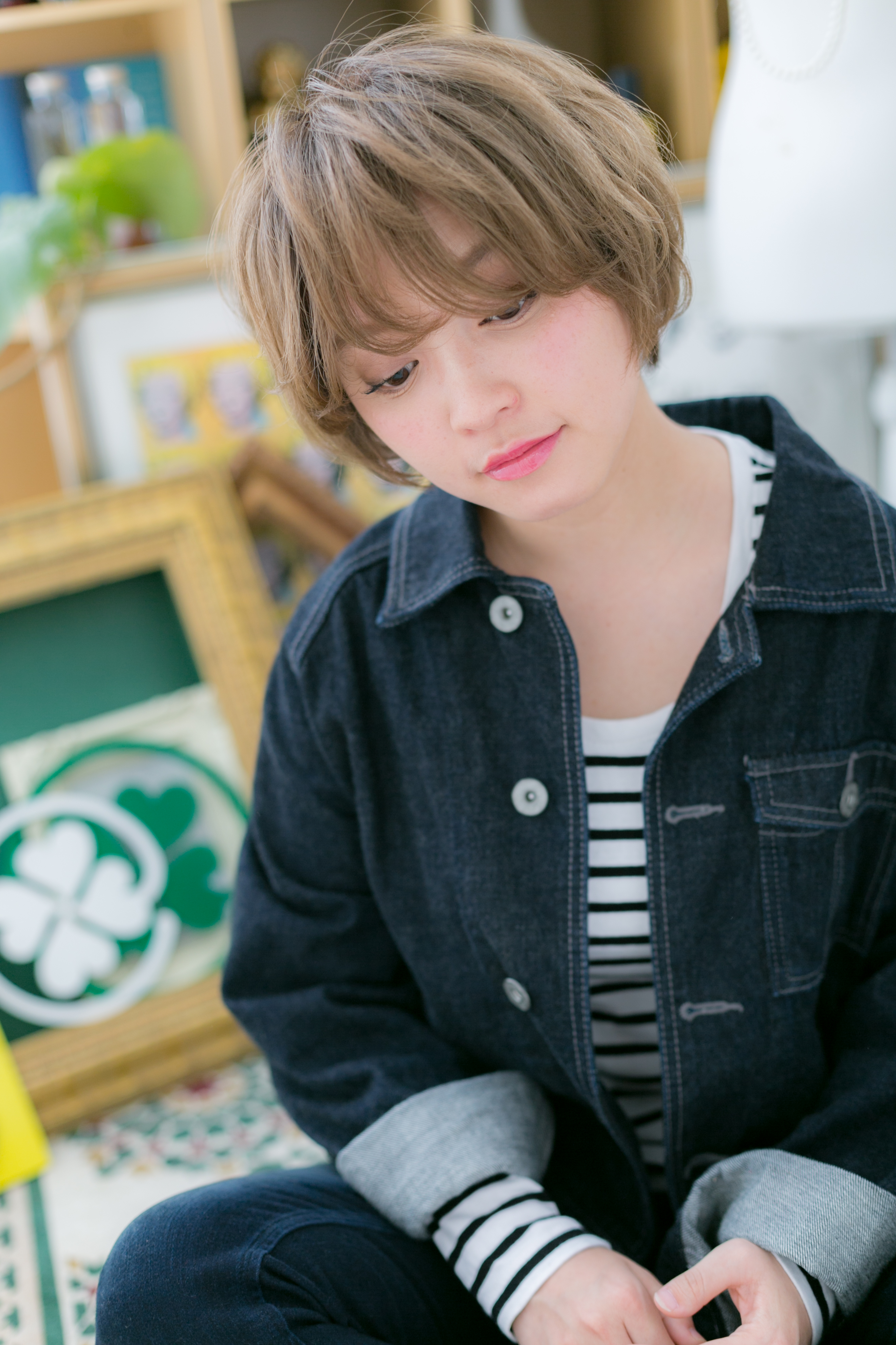 ふわくしゅ◎外国人風小顔マッシュショート