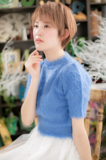 束感あるひし形シルエットショート