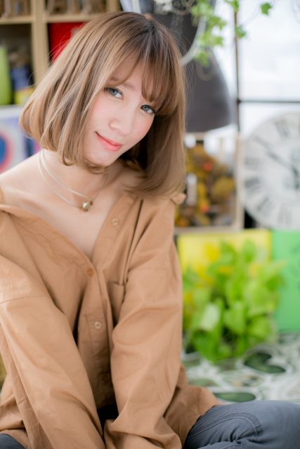 大人かわいい◎ラブ小顔ボブ