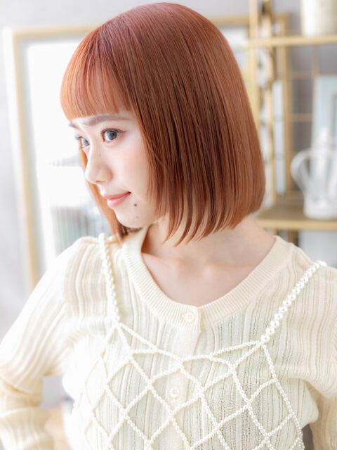 大人可愛いワイドバング小顔ボブ20代30代